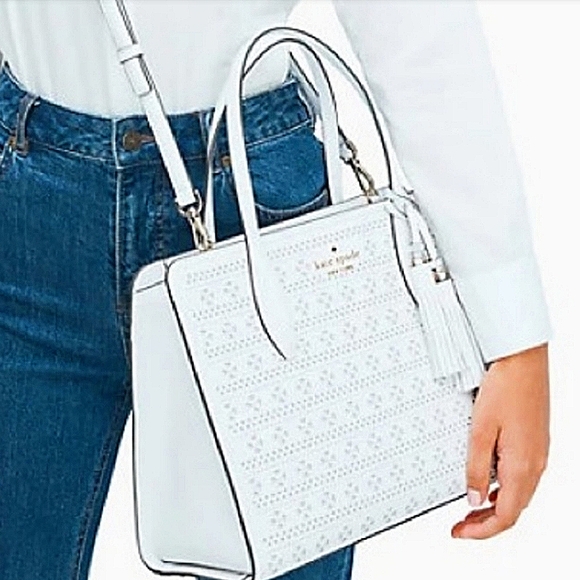 Kate Spade White Medium Purse(purchased from Kate Spade w/o tags) - Picture 5 of 7